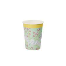 Butterfly & Flower Print Set of 8 Paper Cups By Rice DK